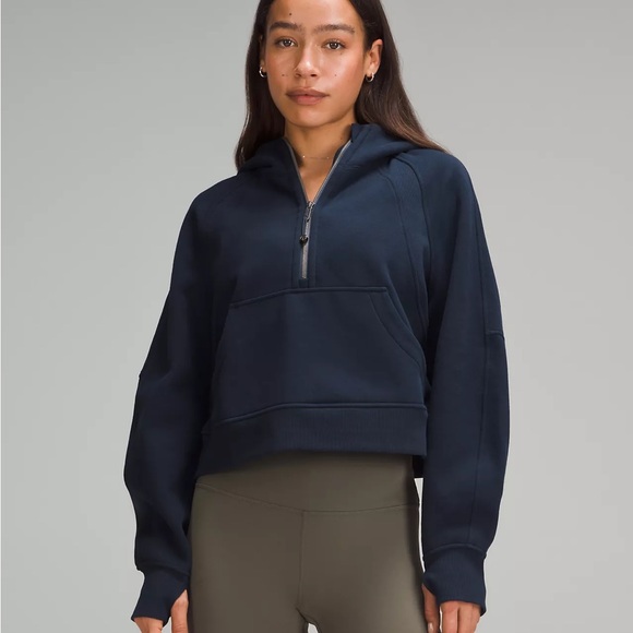 NWT Lululemon Scuba Oversized Half Zip in True Navy XS/S - Picture 3 of 8